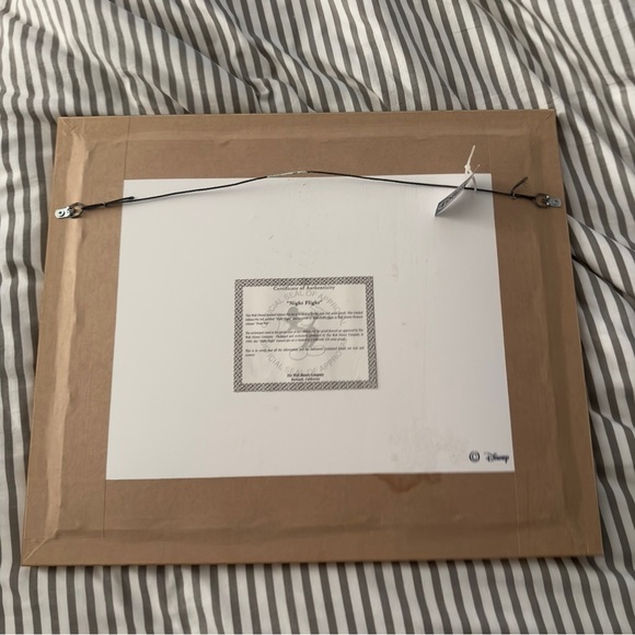 Disney Tinkerbell Framed Peter Pan Artwork Night Flight 1482/2500 LE Tink - Picture 2 of 13